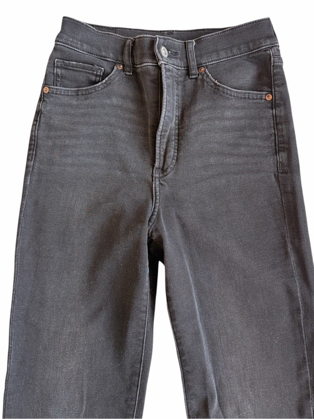 Express Women's Mom Jeans in Black - Picture 2 of 6